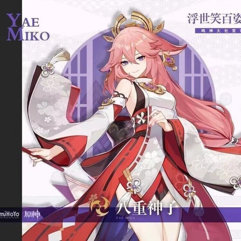 Genshin Impact Yae Miko Cospla - Anime Cosplay Kostüm ulasan dan harga