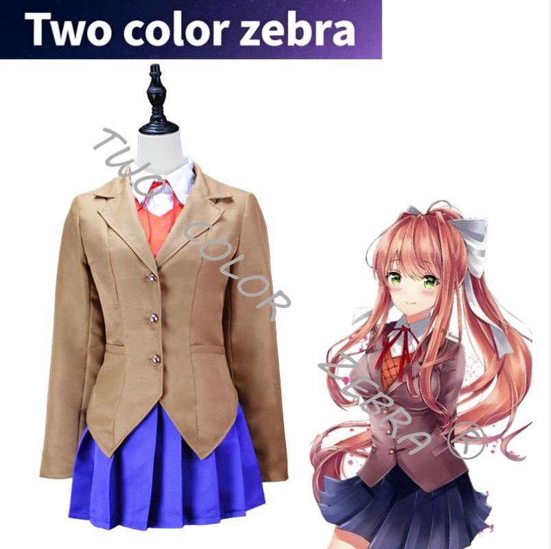 Doki Doki Literatur club Rolle - Anime Cosplay Kostüm ulasan dan harga