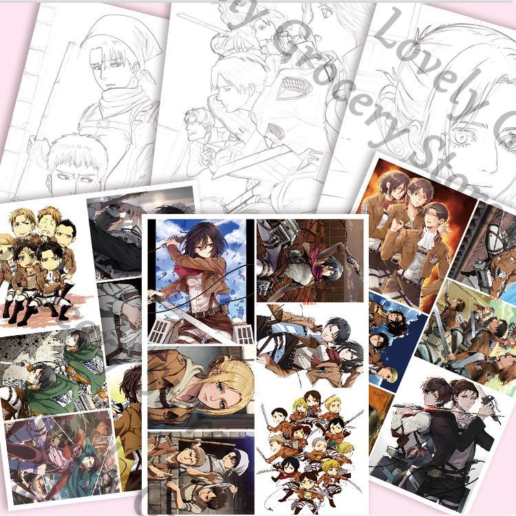 Anime Eren Jaeger Mikasa·Acker - Anime Cosplay Drawing ulasan dan harga