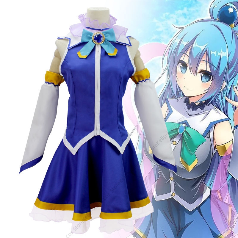 Konosuba Aqua Cosplay Costume  - Cosplay Anime Expo ulasan dan harga