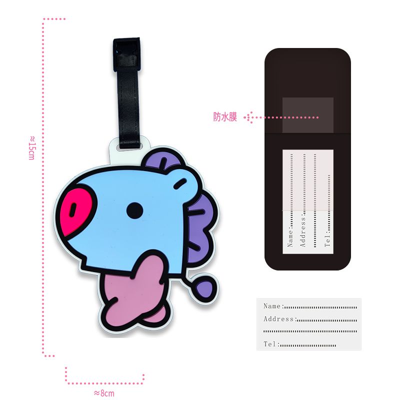 BT21 cartoon cute keychain Kaw - Cosplay Anime Online ulasan dan harga