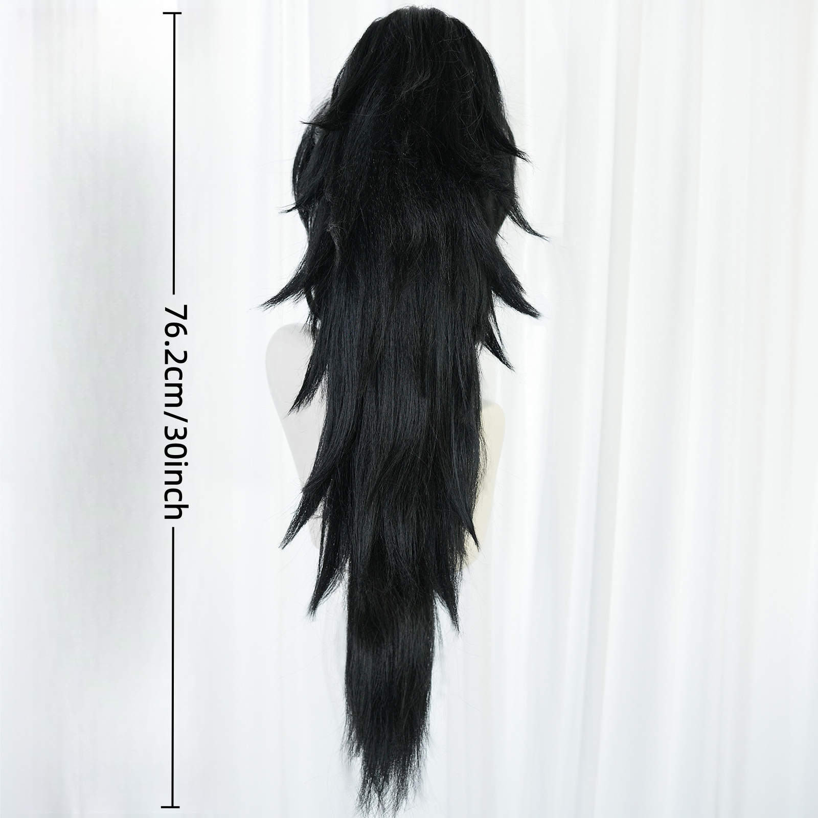 Anime cosplay wig black hairst - Cosplay Anime Expo ulasan dan harga