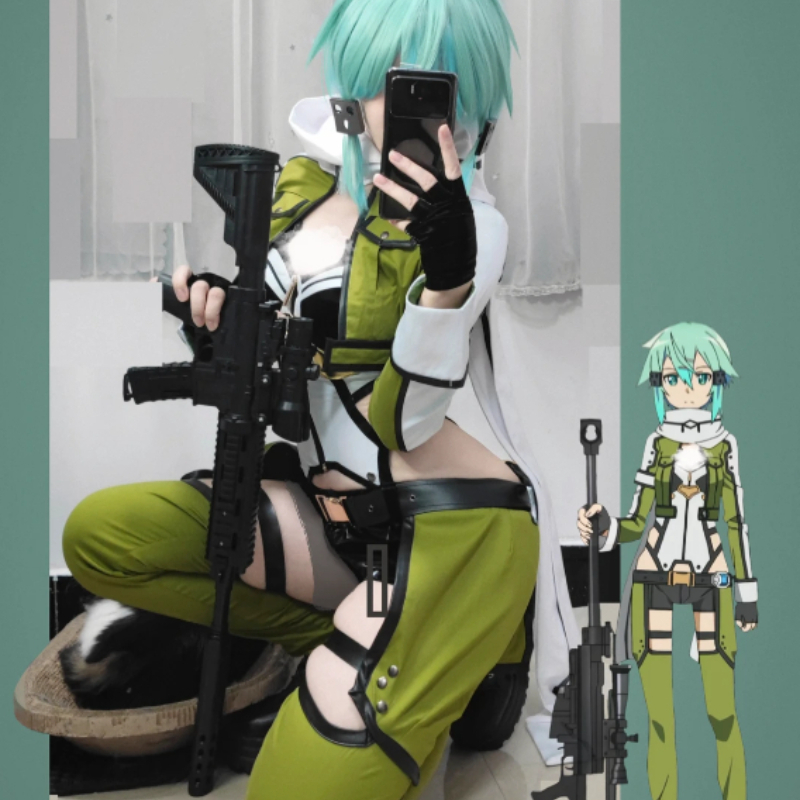 SAO Sword Art Online GGO Sinon - Cosplay Anime Online ulasan dan harga