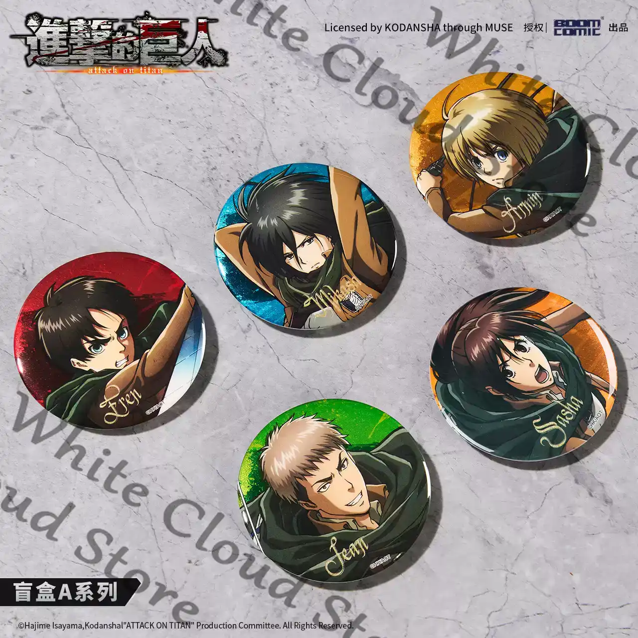 Anime Attack on Titan Levi Ack - Anime Cosplay Drawing ulasan dan harga