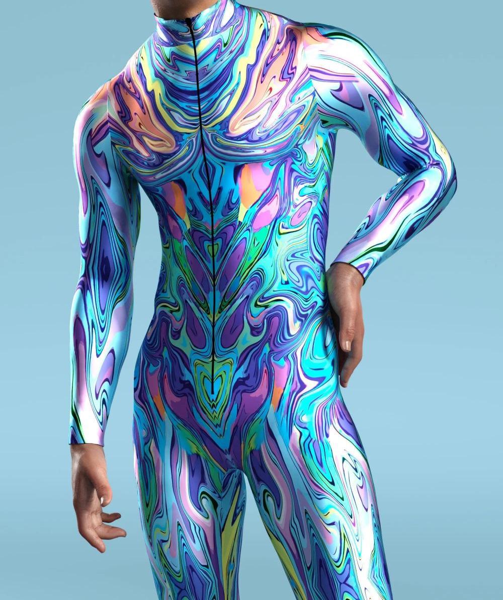 CyberPunk Jumpsuit Cool Colore - Anime Cosplay Drawing ulasan dan harga