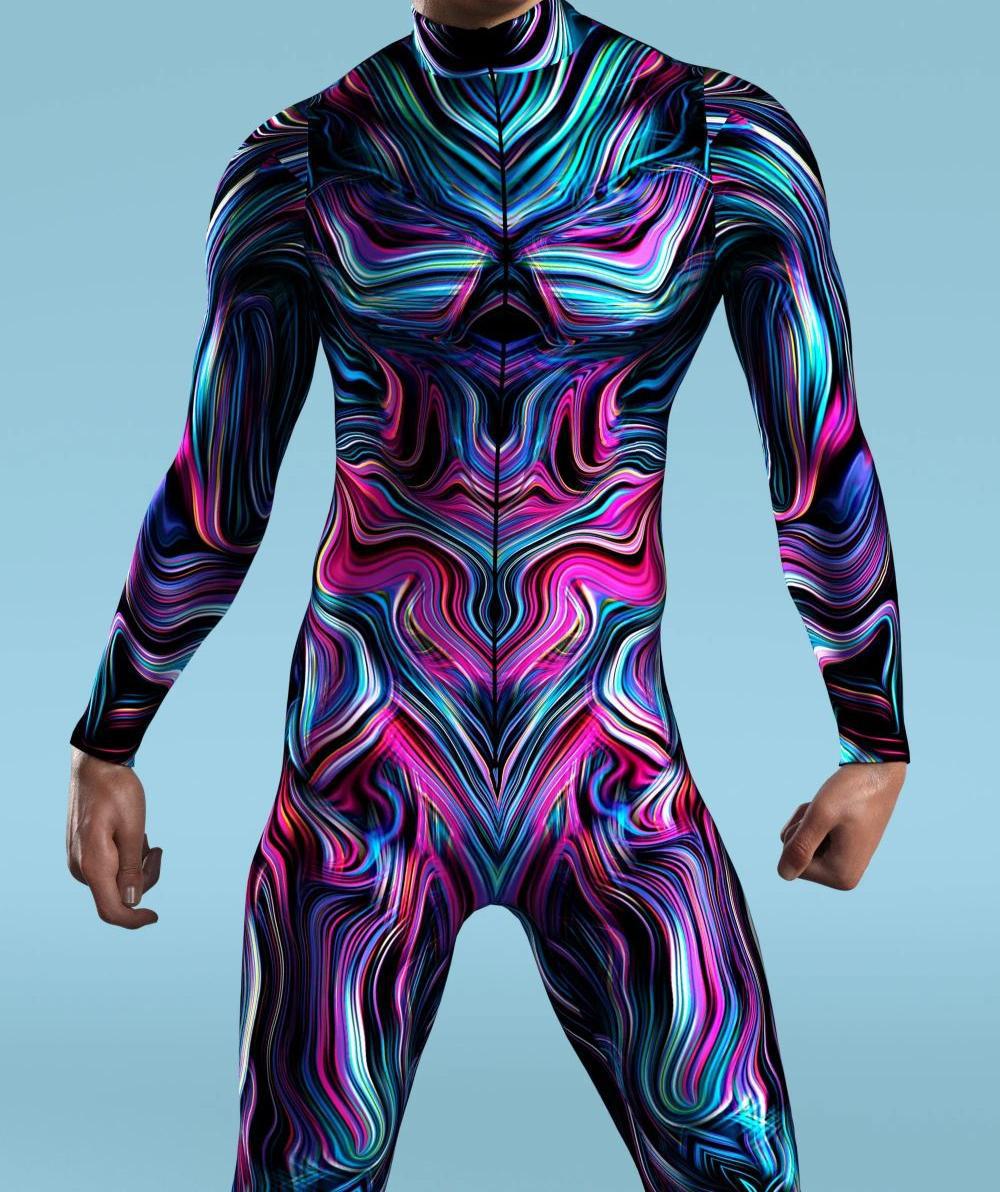CyberPunk Jumpsuit Cool Colore - Anime Cosplay Drawing ulasan dan harga