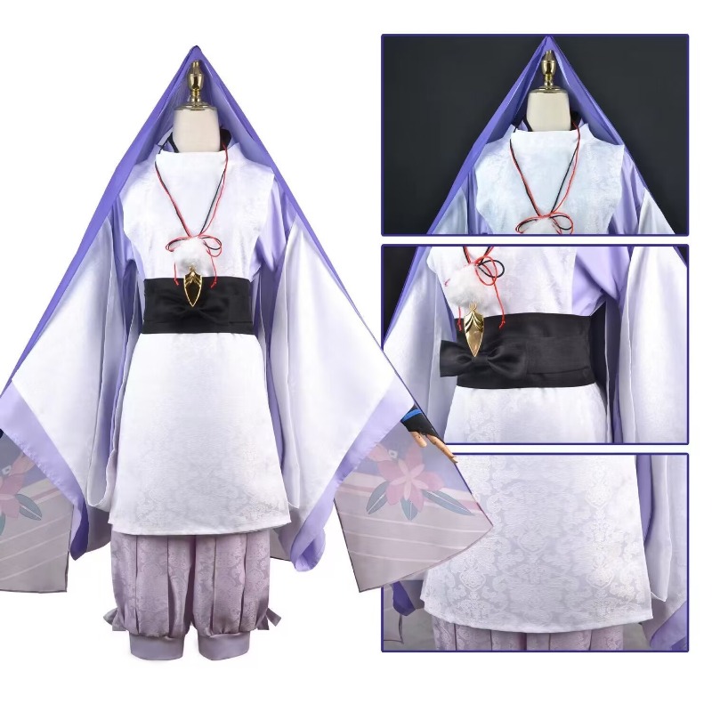 Scaramouche The Wanderer Cospl - Anime Cosplay Kostüm ulasan dan harga