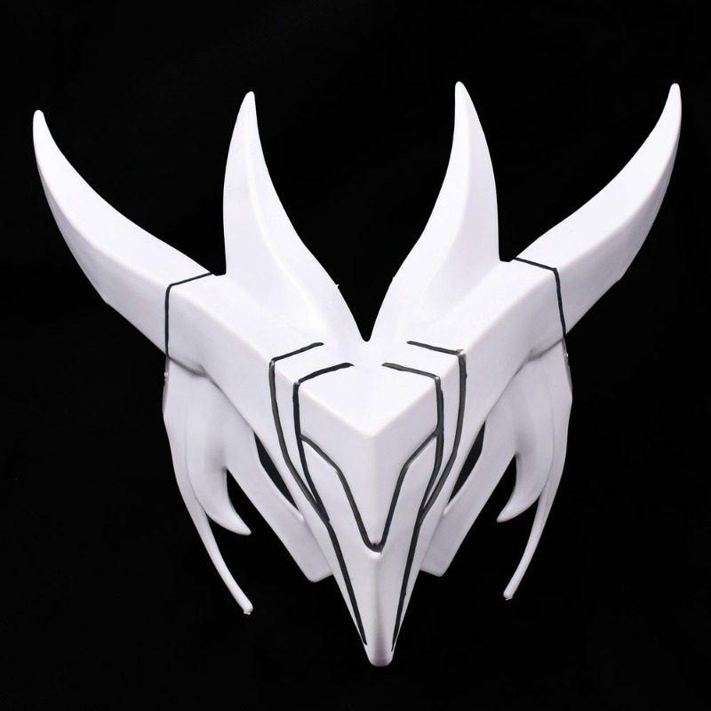 Plastic Mask Yone League of Le - Anime Cosplay Tiktok ulasan dan harga